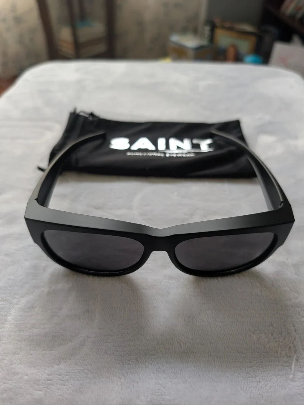 Saint Functional Eyewear Fit Over Sunglasses Frontier Black Men's NIP
